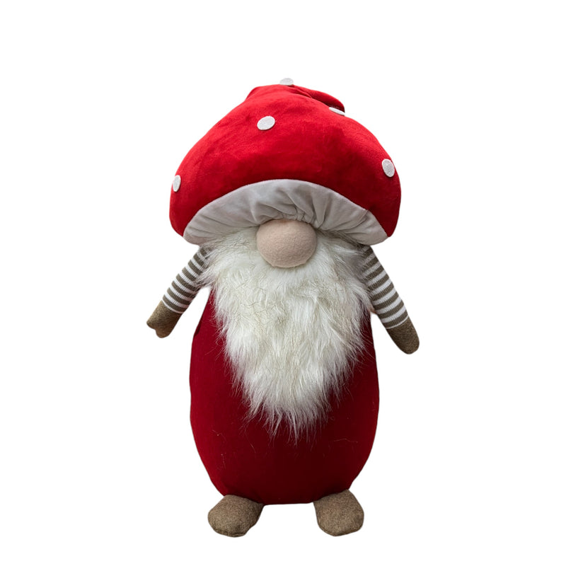 Plush Mushroom Gnome 46cm Assorted - One Supplied* - XMAS SOFT DECOS - Beattys of Loughrea