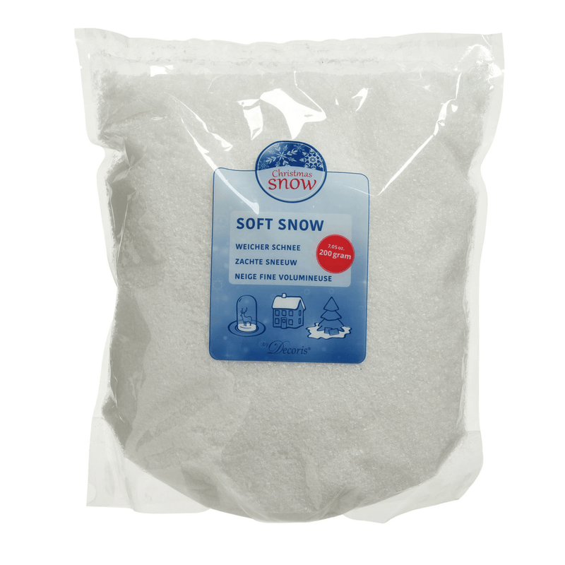 Decoris Christmas Decoration Snow Effect Powder 200g - XMAS ACCESSORIES - Beattys of Loughrea