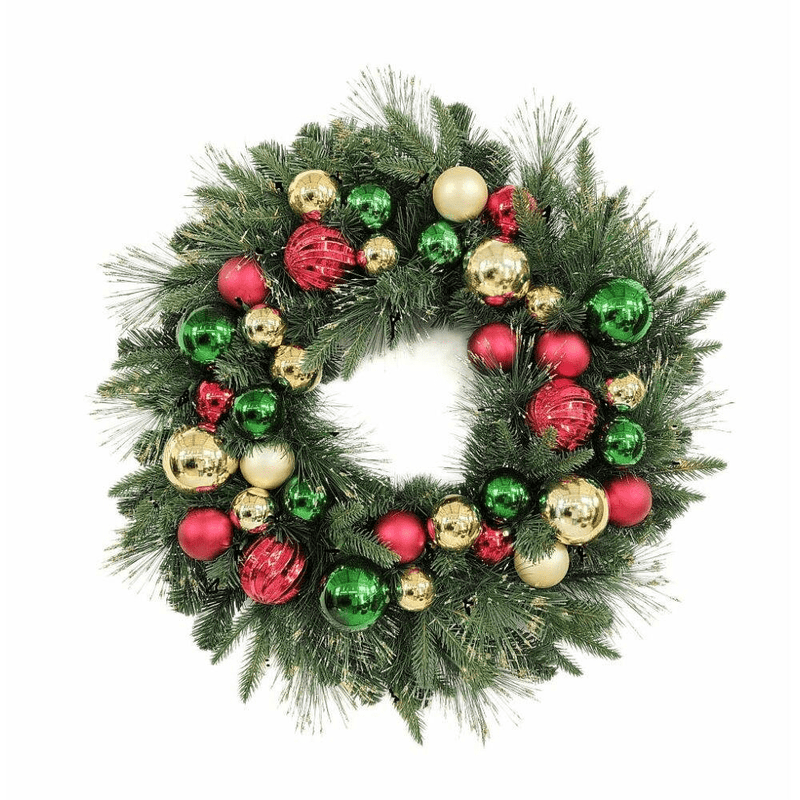 Chantry Decorated Christmas Wreath 70cm - XMAS WREATHS - Beattys of Loughrea