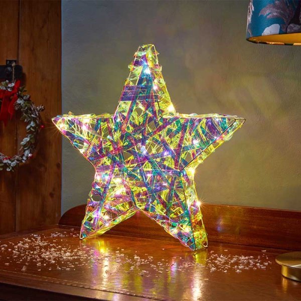 OpaLight Star 40cm - XMAS ROOM DECORATION LARGE AND LIGHT UP - Beattys of Loughrea