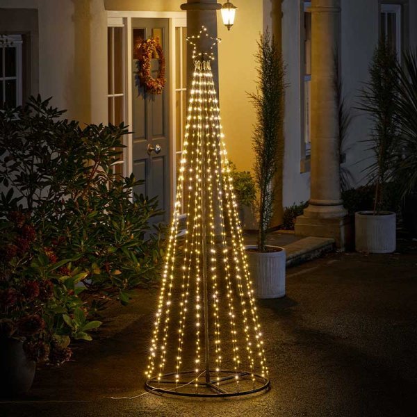 1.8m TwinkleTree Low Voltage - Warm/Cool White - XMAS LIGHTED OUTDOOR DECOS - Beattys of Loughrea