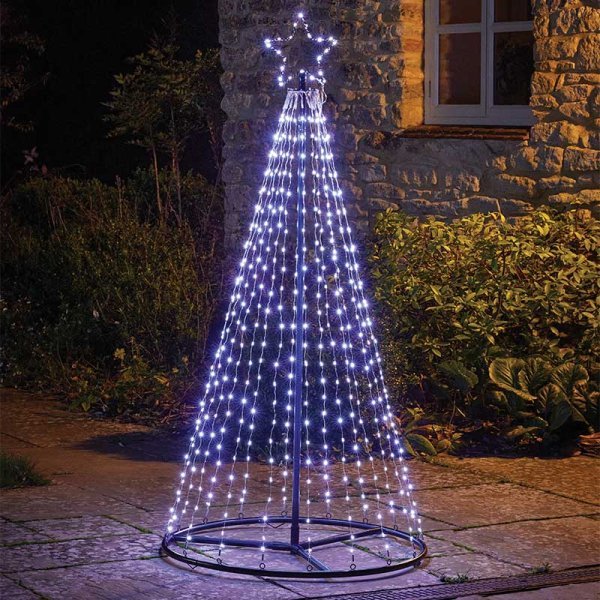 1.8m TwinkleTree Low Voltage - Warm/Cool White - XMAS LIGHTED OUTDOOR DECOS - Beattys of Loughrea