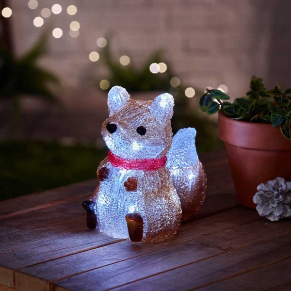 InLit Ice DecoFox Battery Operated - XMAS ROOM DECORATION LARGE AND LIGHT UP - Beattys of Loughrea