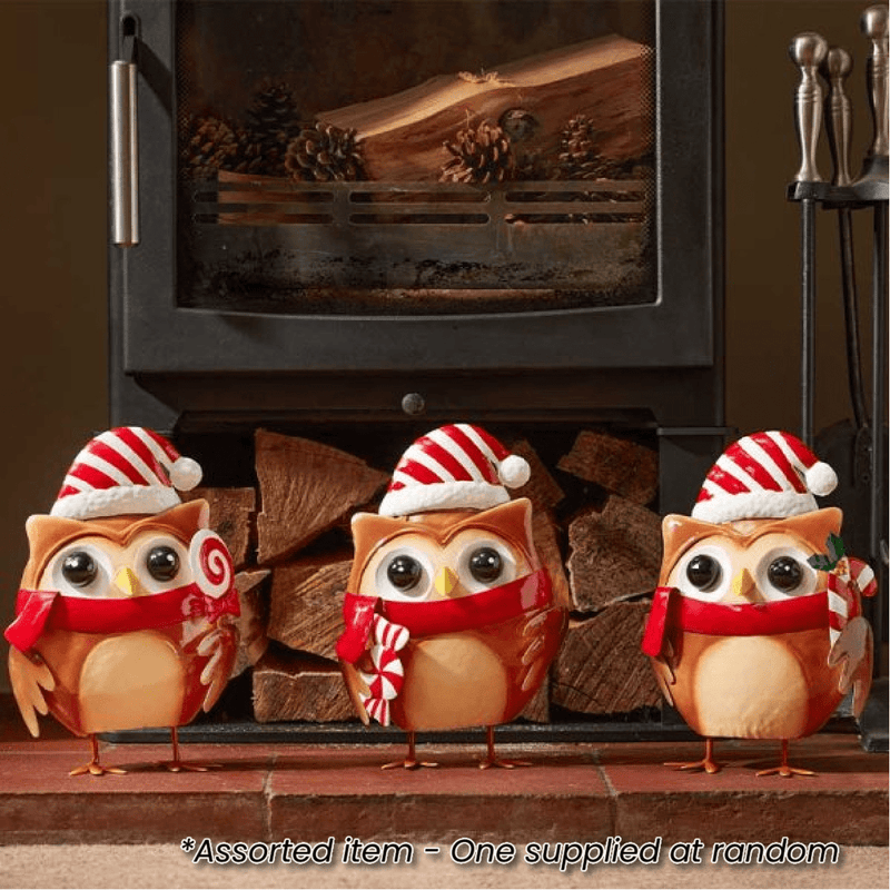 23cm HootieCutie Christmas Ornament - One Supplied* - XMAS CERAMIC WOOD RESIN GLASS ORNAMENTS - Beattys of Loughrea