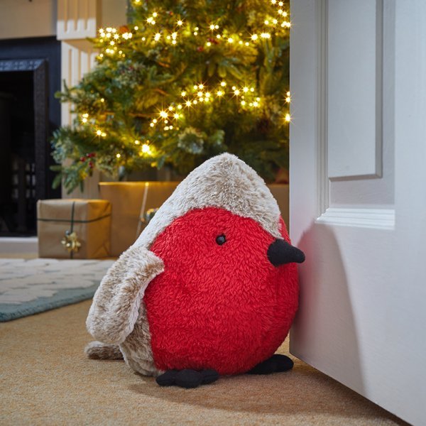 Robin Redbreast Doorstop 30 x 20 x 23 cm - XMAS SOFT DECOS - Beattys of Loughrea