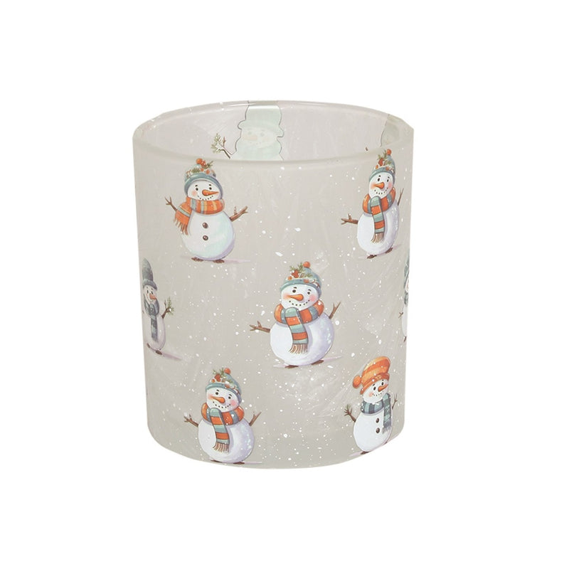 Snowman Tealight Holder 8cm