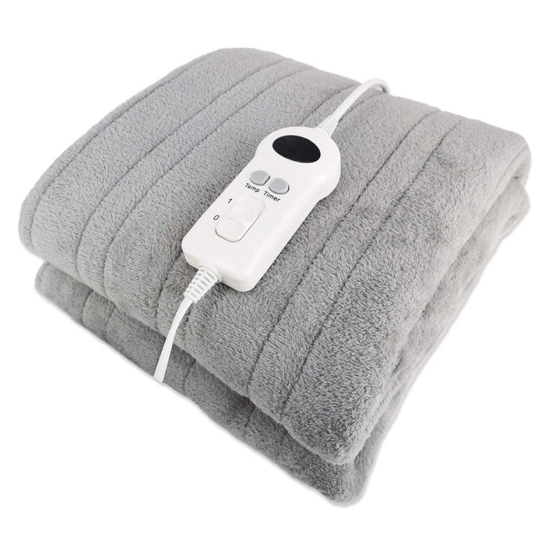 De Vielle Electric Fleece Throw Blanket 200G Grey