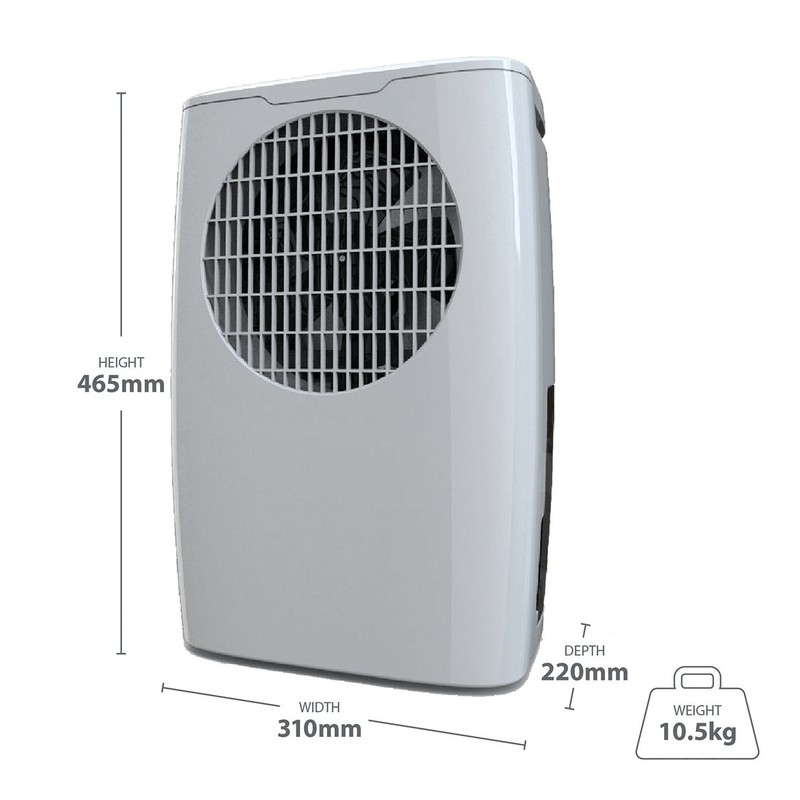 De Vielle Premium Portable Dehumidifier 10 Litre - DE HUMIDIFIER - Beattys of Loughrea