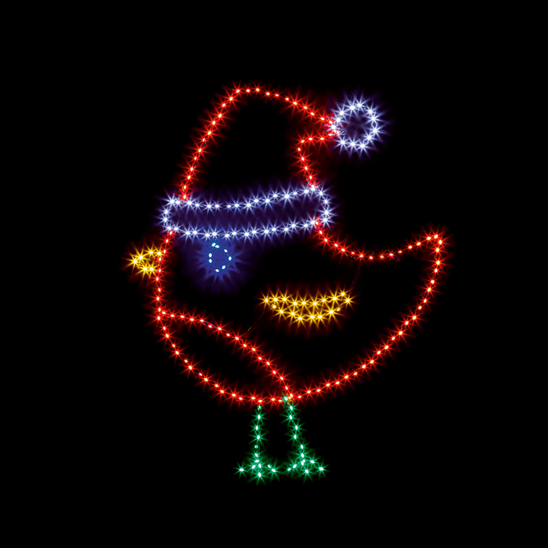 Premier 96 x 78cm Twinkling Flexibright Robin - XMAS LIGHTED OUTDOOR DECOS - Beattys of Loughrea