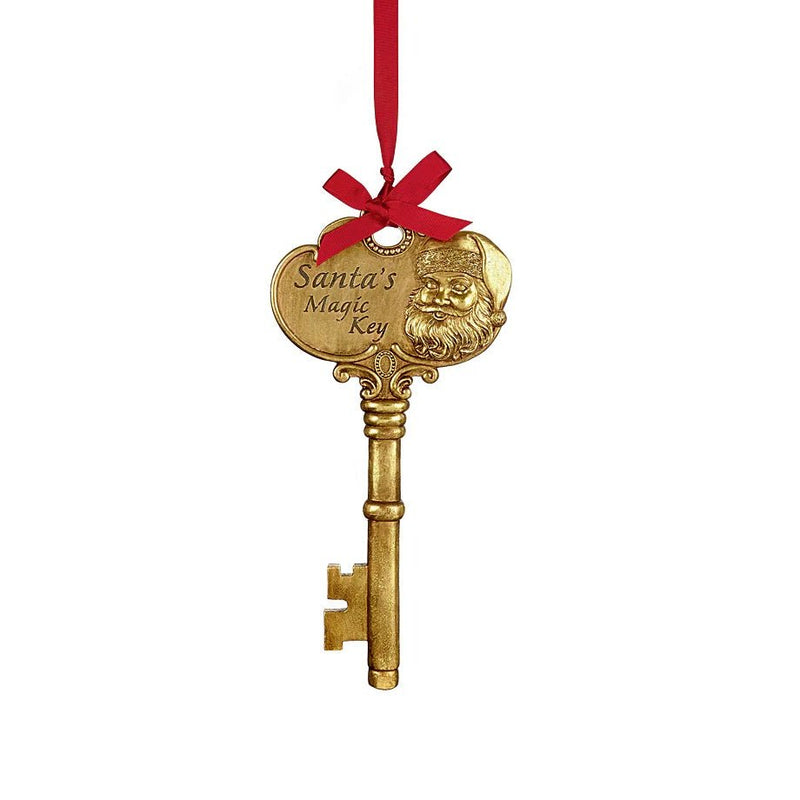 Premier 39cm Santa's Gold Magic Key - XMAS HANGING DECOS - Beattys of Loughrea