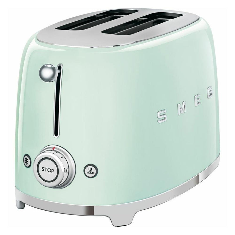 Smeg 50'S Retro Style Aesthetic 2 Slice Toaster - Pastel Green - TOASTERS - Beattys of Loughrea