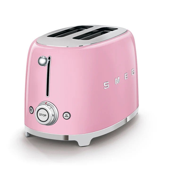 Smeg 50's Retro Style 2 Slice Toaster Pink - TOASTERS - Beattys of Loughrea