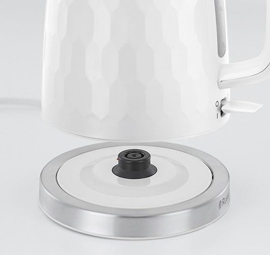 Russell Hobbs Honeycomb Kettle 1.7L White 26050 - KETTLES - Beattys of Loughrea