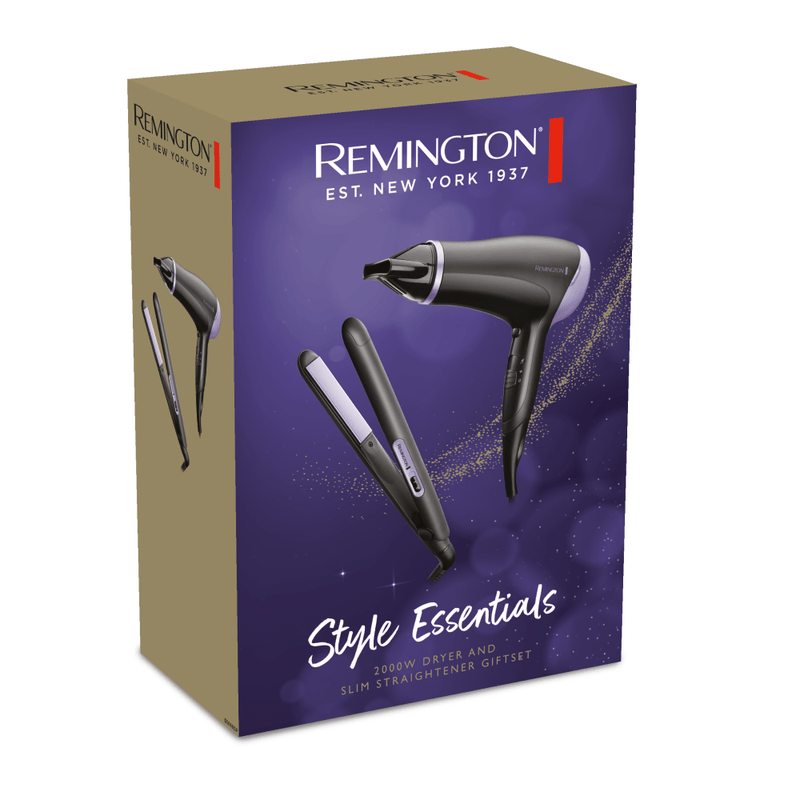 Remington Style Essentials Hair Dryer and Straighteners Gift Set - HAIR DRYER - Beattys of Loughrea