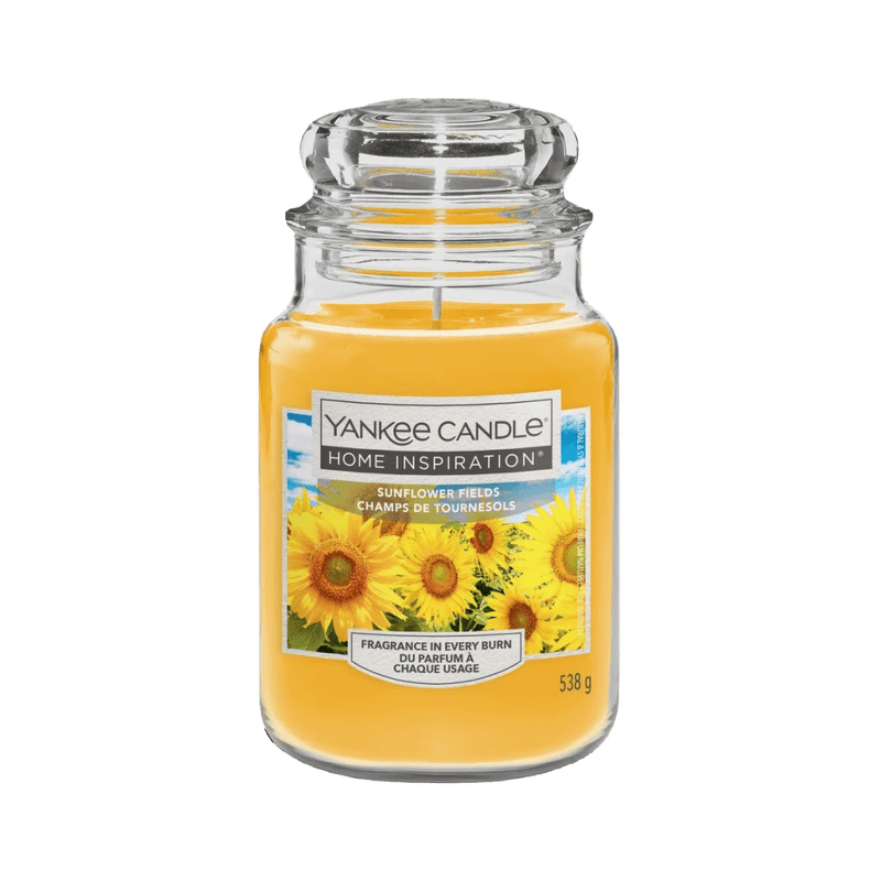 Sunflower Fields Home Inspirations Large Yankee Candle 538g - CANDLES - Beattys of Loughrea