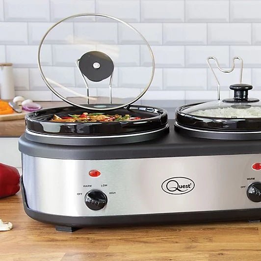 Quest 3 Pot Electric Slow Cooker, Buffet Server & Food Warmer - PLATE/FOOD WARMER - Beattys of Loughrea