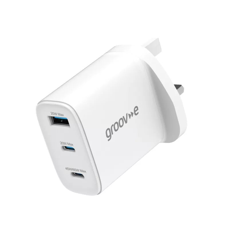 Groov - e Dual USB - C & USB - A Charger 65W - USB PC ACCESSORIES - Beattys of Loughrea