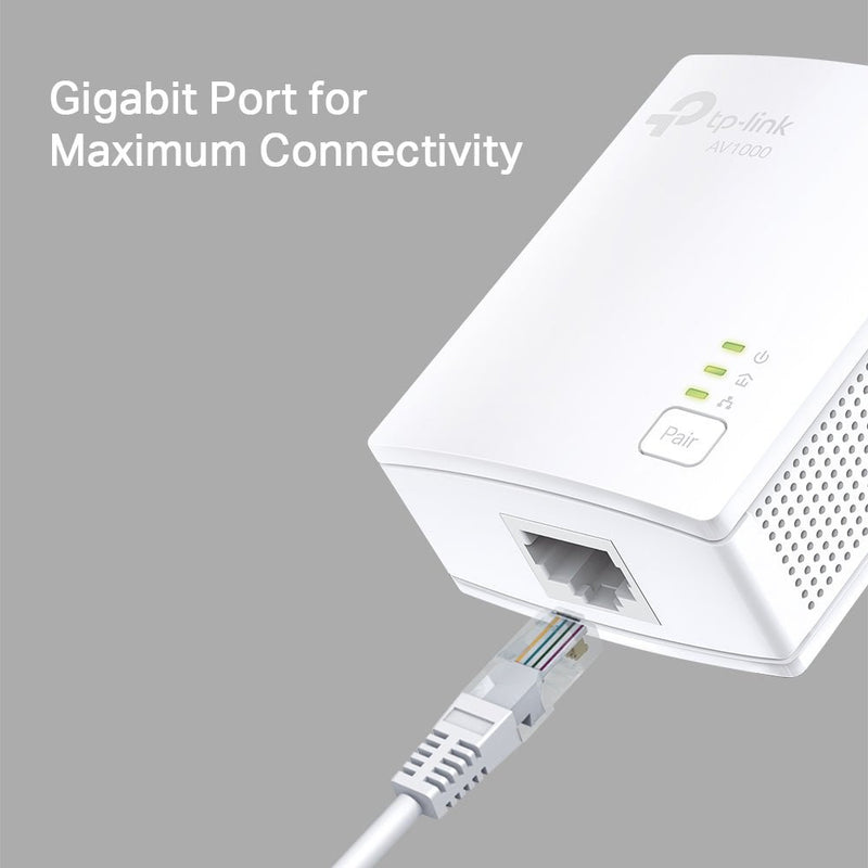 TP - Link AV1000 Gigabit Powerline Starter Kit PA7017KIT - USB PC ACCESSORIES - Beattys of Loughrea