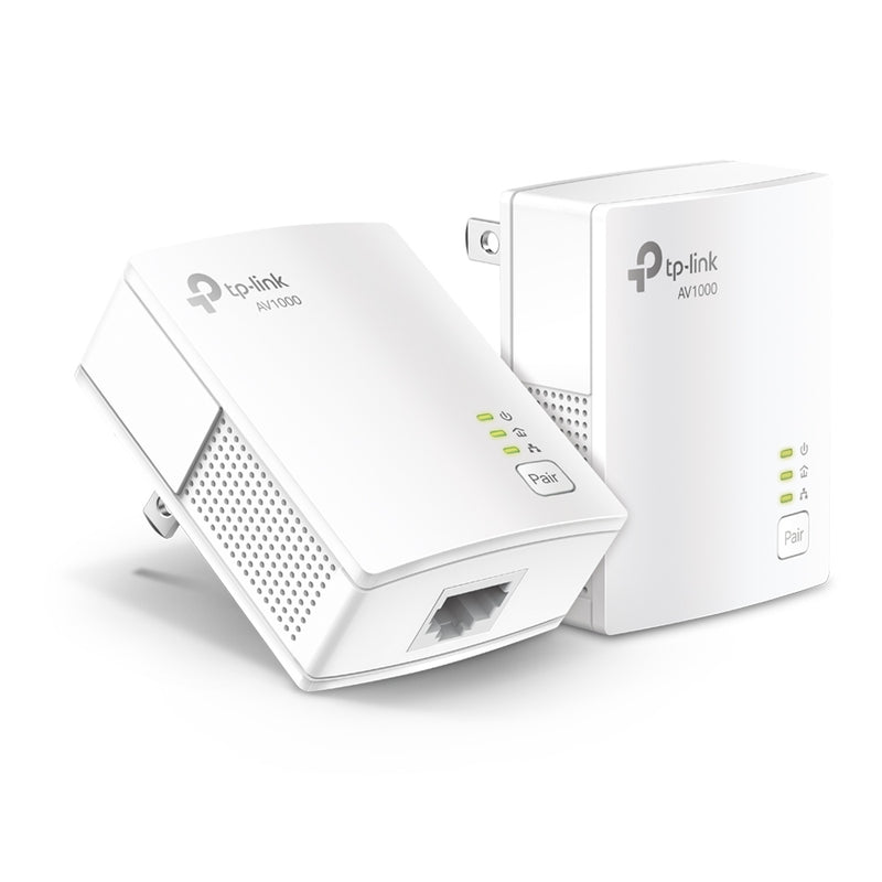 TP - Link AV1000 Gigabit Powerline Starter Kit PA7017KIT - USB PC ACCESSORIES - Beattys of Loughrea