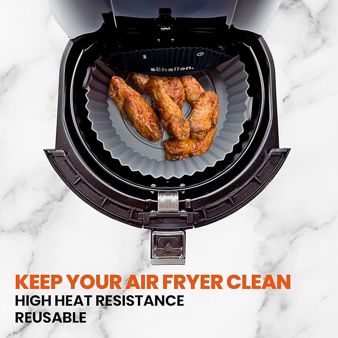 Schallen Circular Silicone Air Fryer Liner - 2 Pack