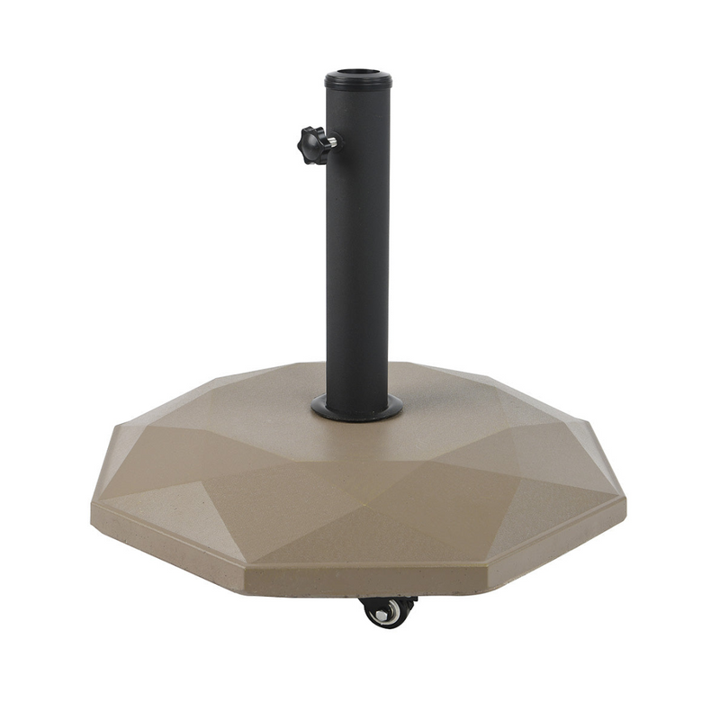 25kg Parasol Base with Wheels Taupe