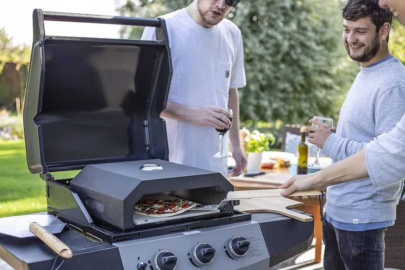 La Hacienda 56293 BBQ Pizza Oven Black