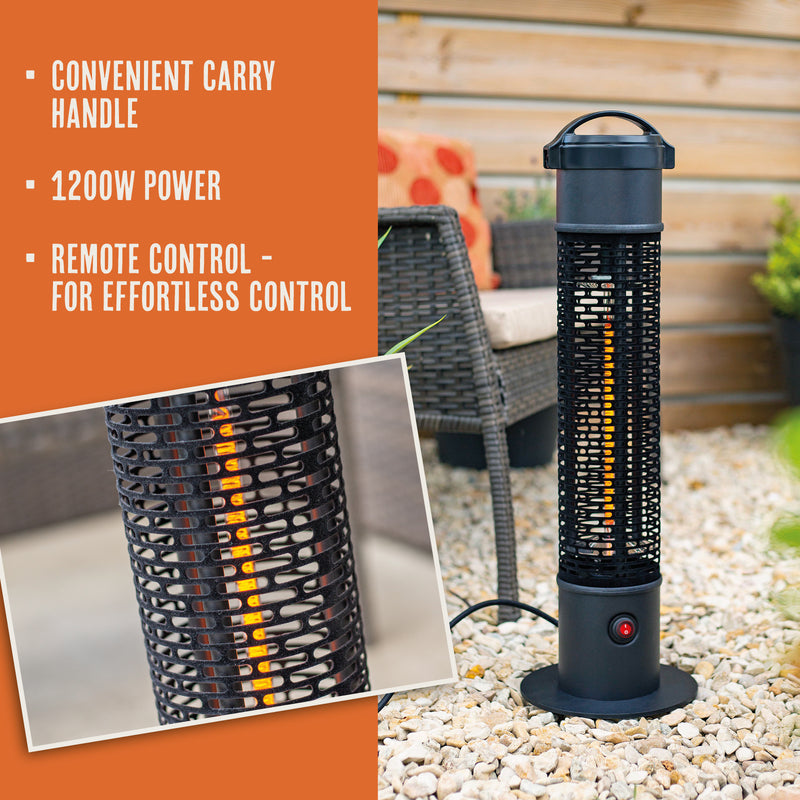 La Hacienda Tauri Portable Tower Heater - HALOGEN/ PARAGLOW HEATER - Beattys of Loughrea