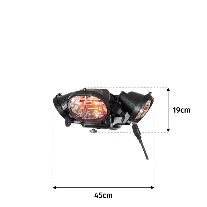 Heatmaster Parasol Mounted Electric Heater - HALOGEN/ PARAGLOW HEATER - Beattys of Loughrea