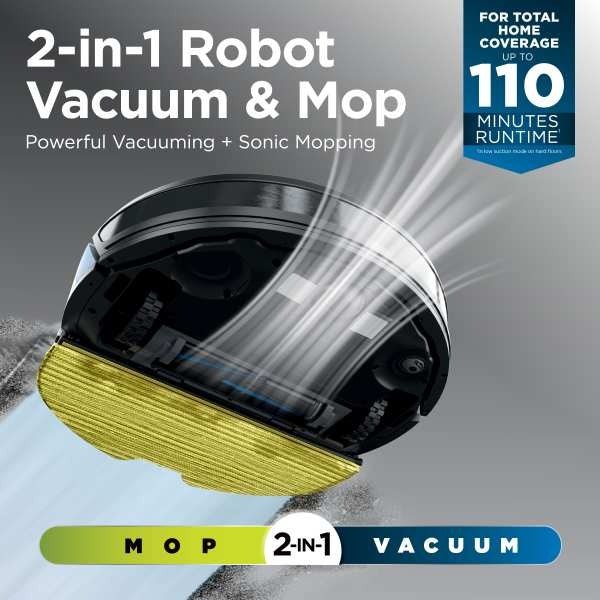 Shark Matrix Plus 2 - in - 1 Self - Empty Robot Vacuum & Mop RV2620WAUK - ROBOT VACUUM CLEANER - Beattys of Loughrea