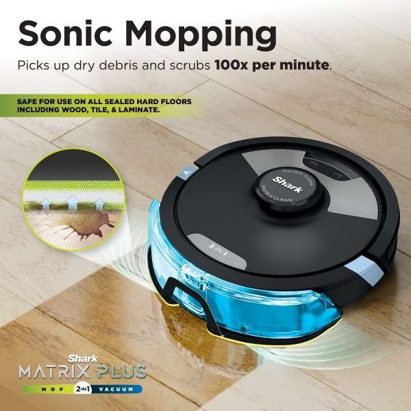 Shark Matrix Plus 2 - in - 1 Self - Empty Robot Vacuum & Mop RV2620WAUK - ROBOT VACUUM CLEANER - Beattys of Loughrea