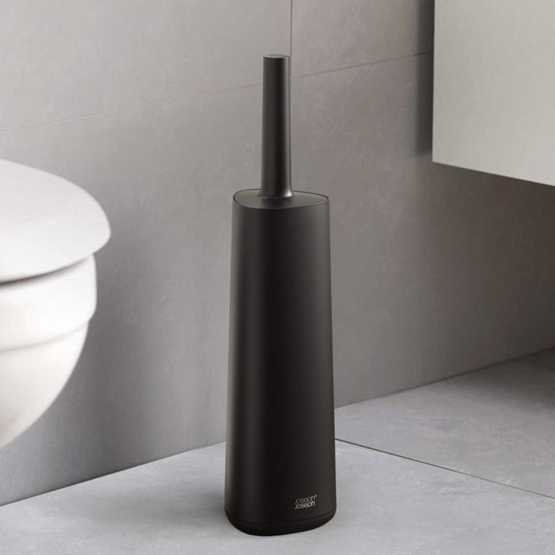 Joseph Joseph Flex™ 360 Matt Black Toilet Brush - BATHROOM T/BRUSH, CADDY, TOWEL RAIL & HOLDERS ACCESSORI - Beattys of Loughrea