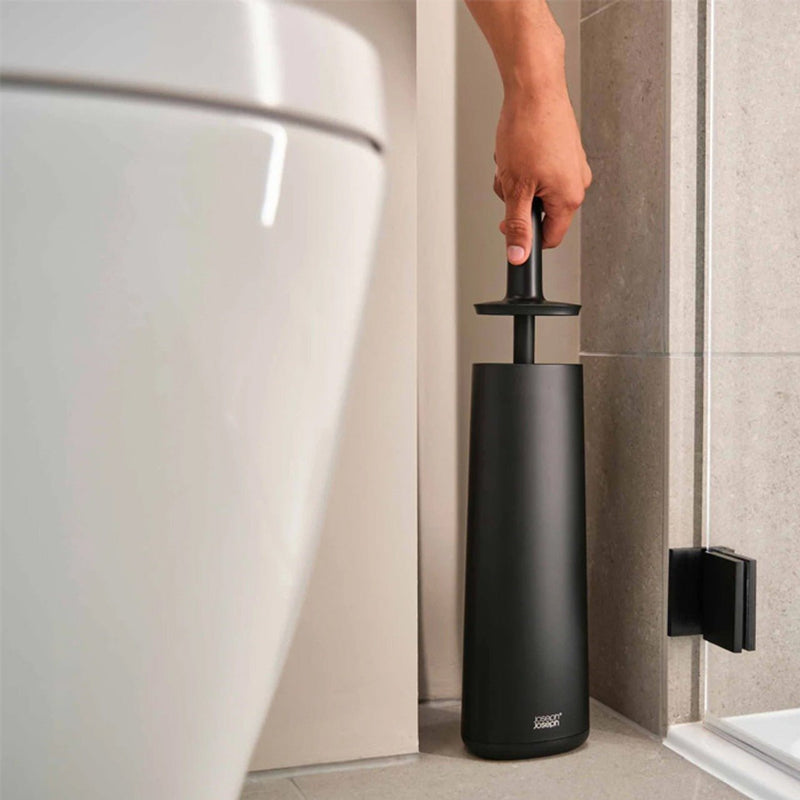 Joseph Joseph Flex™ 360 Matt Black Toilet Brush - BATHROOM T/BRUSH, CADDY, TOWEL RAIL & HOLDERS ACCESSORI - Beattys of Loughrea