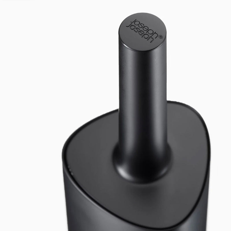 Joseph Joseph Flex™ 360 Matt Black Toilet Brush - BATHROOM T/BRUSH, CADDY, TOWEL RAIL & HOLDERS ACCESSORI - Beattys of Loughrea