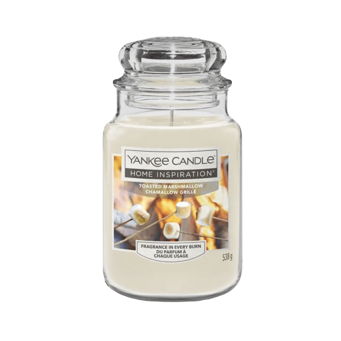 Toasted Marshmallow Home Inspirations Large Yankee Candle 538g - CANDLES - Beattys of Loughrea