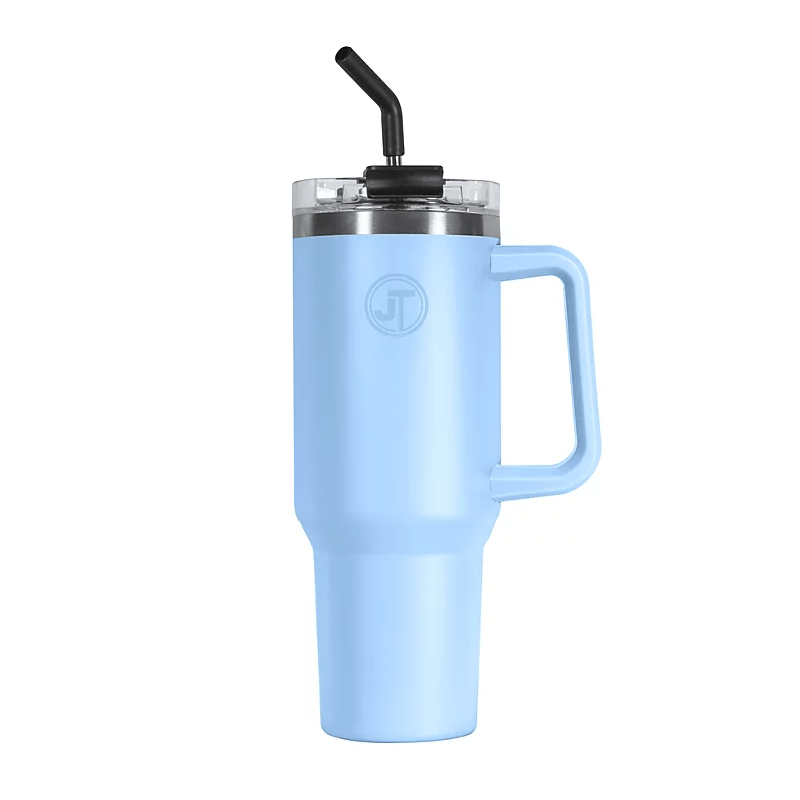 40oz Double Wall Vacuum Mug with Handle Blue - FLASKS - Beattys of Loughrea