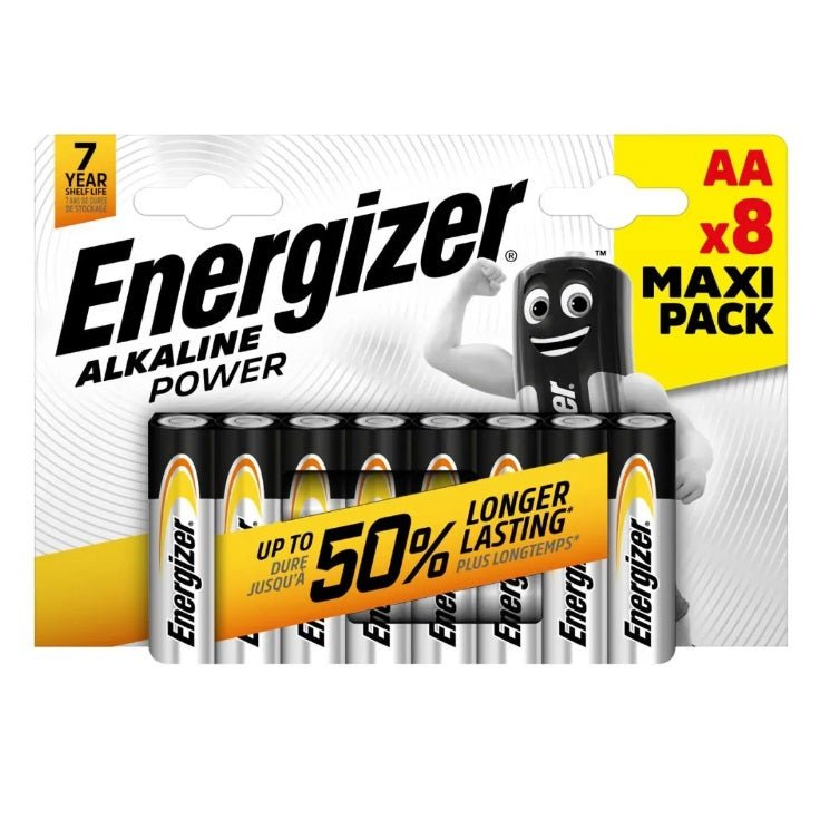 Energizer Maxi Pack AA Batteries 8 Pack - BATTERIES - Beattys of Loughrea