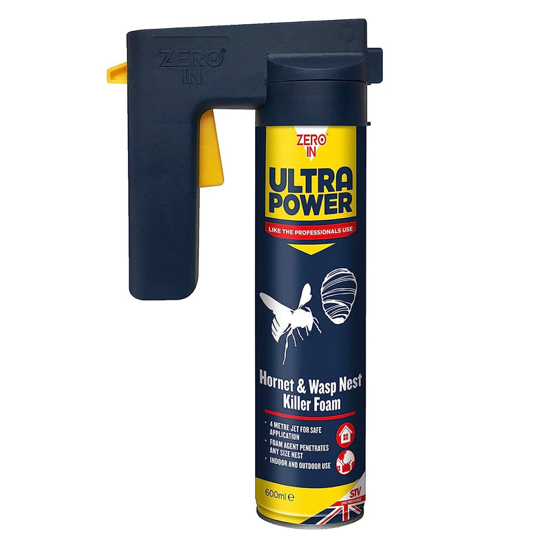 Zero In Ultra Power Wasp & Hornet Nest Killer Foam 600ml