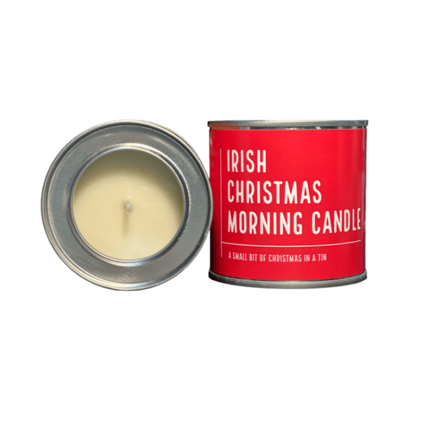 Irish Candle Tin Small - Christmas Morning - CANDLES - Beattys of Loughrea