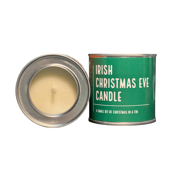 Irish Candle Tin Small - Christmas Eve - CANDLES - Beattys of Loughrea