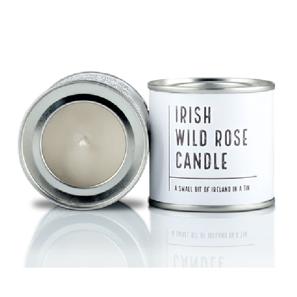 Irish Candle Tin Large - Wild Rose - CANDLES - Beattys of Loughrea