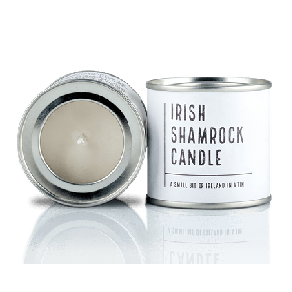 Irish Candle Tin Large - Shamrock - CANDLES - Beattys of Loughrea