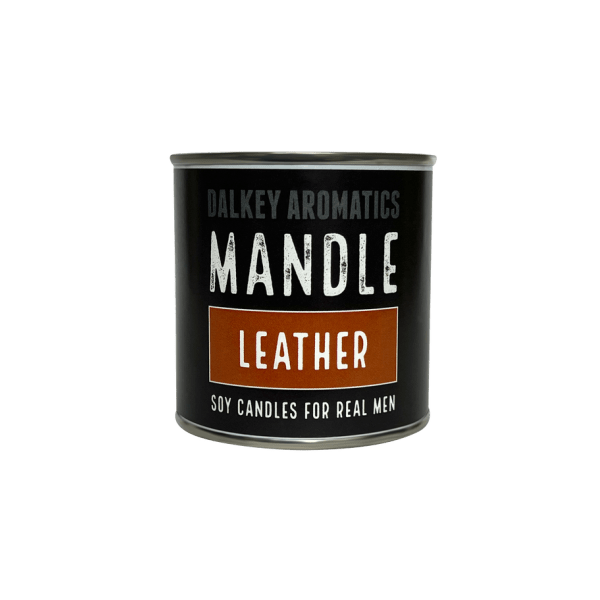 Mandle Candle Tin Large - Leather - CANDLES - Beattys of Loughrea