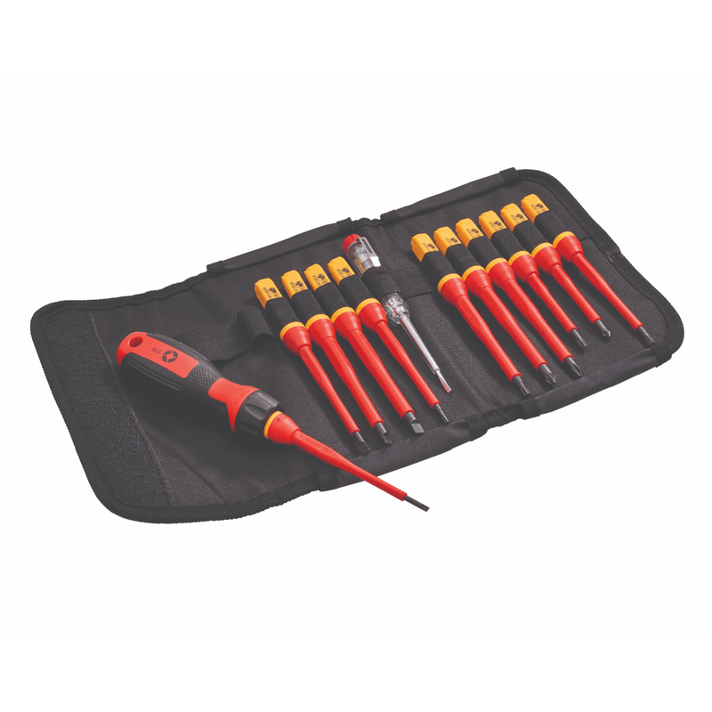 Faithfull 13 Piece Quick Change VDE Screwdriver Set - SCREWDRIVERS - Beattys of Loughrea