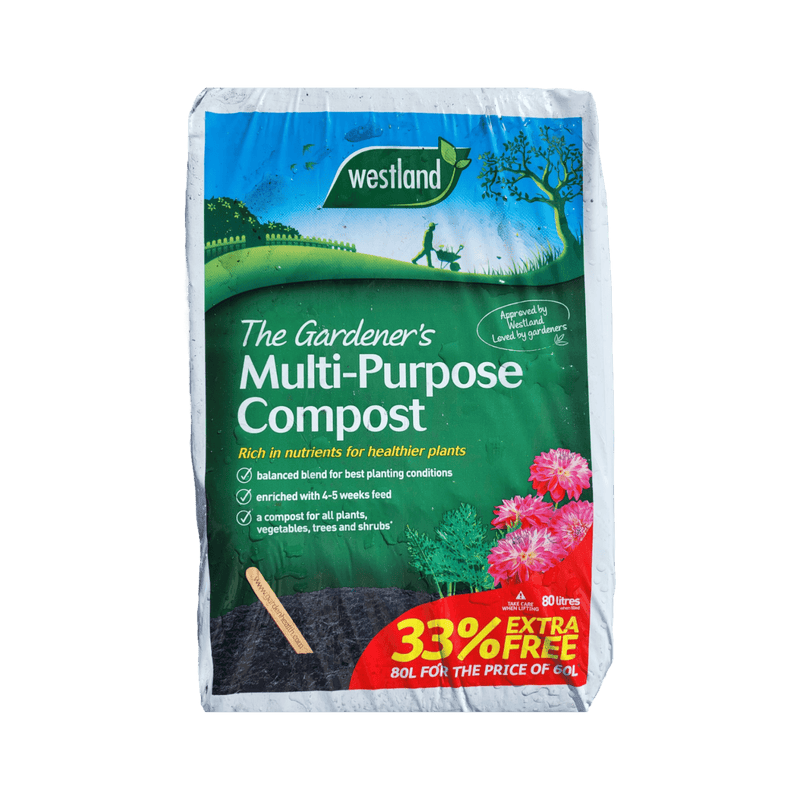 Westland The Gardeners Multi-Purpose Compost 80L (60L & 33% Free) - COMPOST, PEAT, MULCHES - Beattys of Loughrea