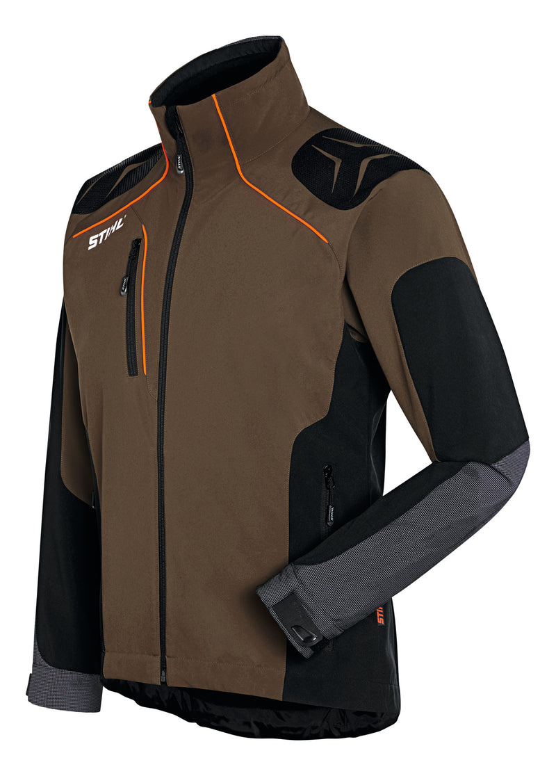 Stihl Advance X-Shell jacket - Peat / Black. Size Small (Chest 36) - 883351103