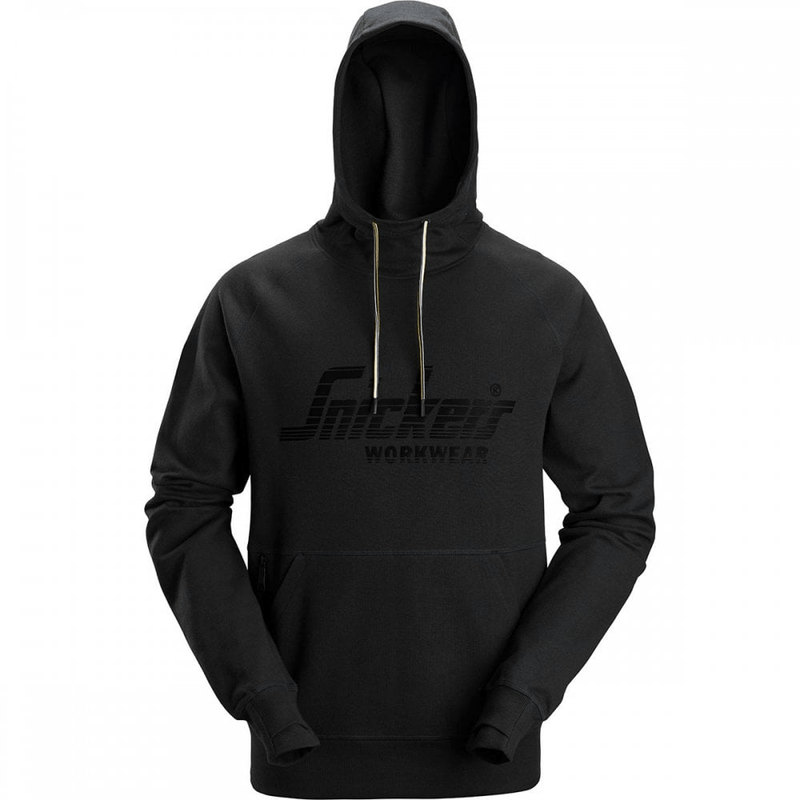 Snickers Logo Hoodie 2894 Black - Size Medium - ADULT CLOTHING (NOT WORKWEAR) - Beattys of Loughrea