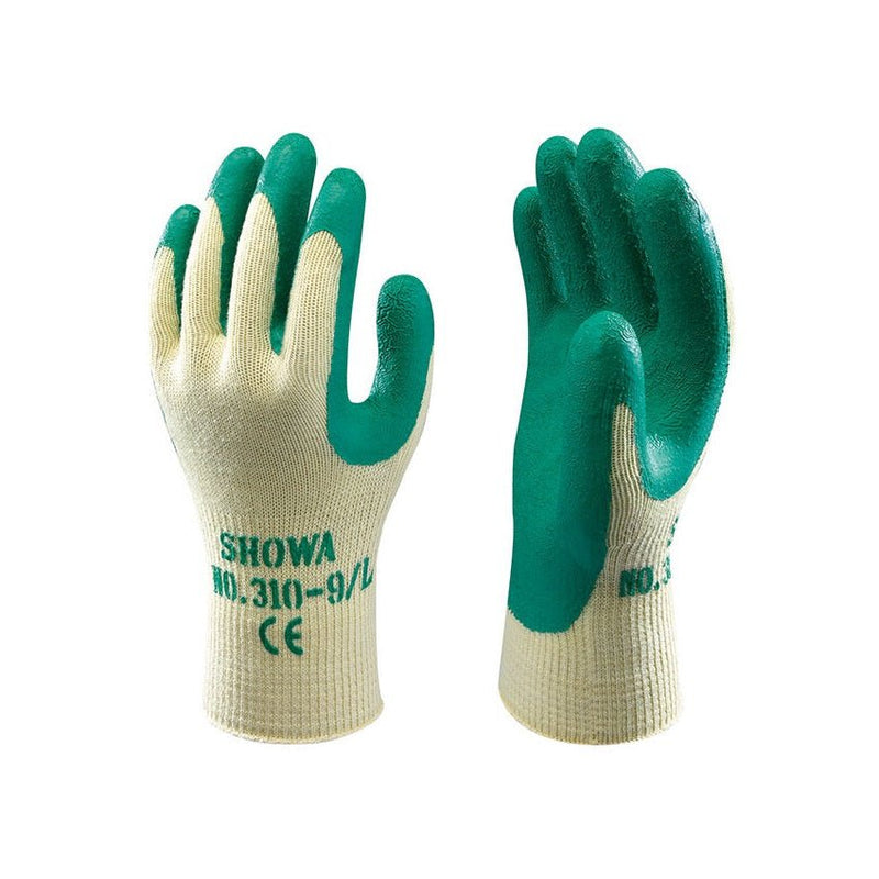 Showa 310 Latex Grip Gloves Green X Large - GLOVES - Beattys of Loughrea