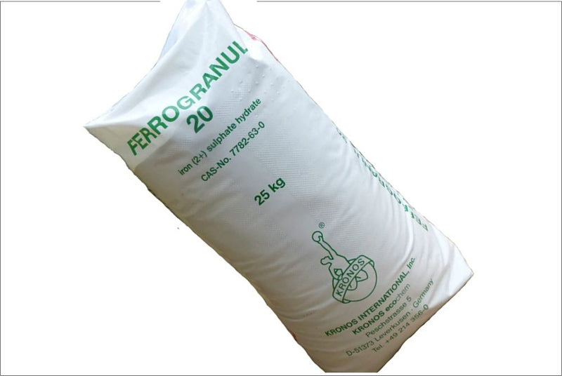 Kronos Ferrogranul 20 Sulphate of Iron - 25kg - FERTILISER GRANULAR/SOLUBLE/LIQ - Beattys of Loughrea