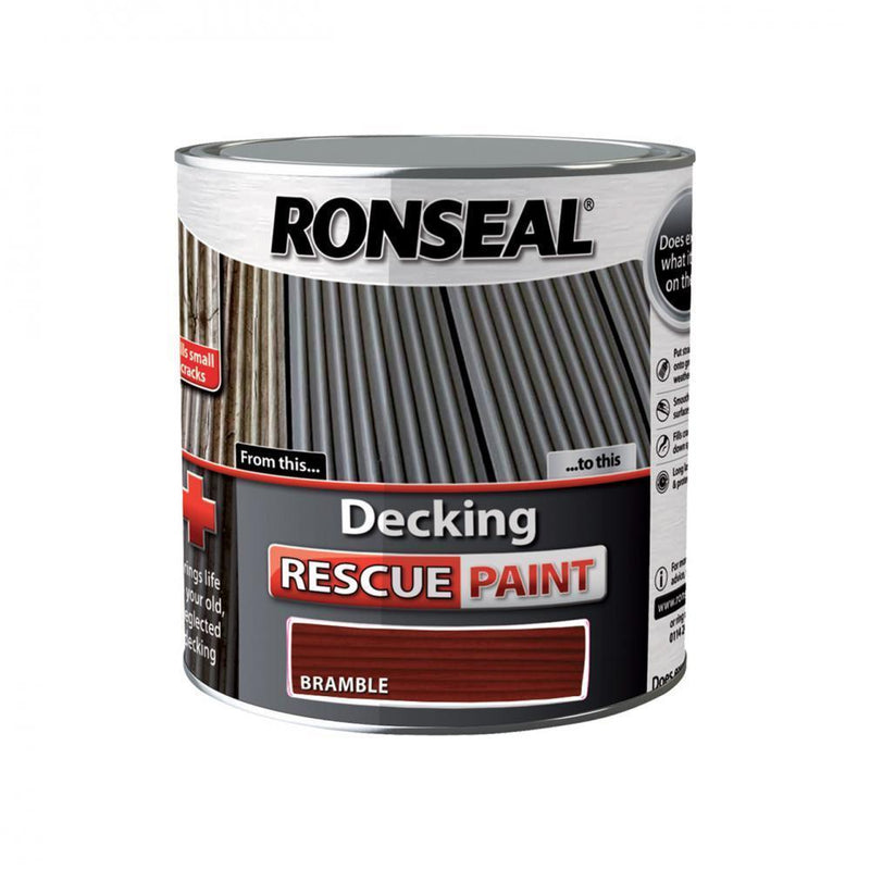 Ronseal Decking Rescue Paint - 2.5 Litre Bramble - VARNISHES / WOODCARE - Beattys of Loughrea