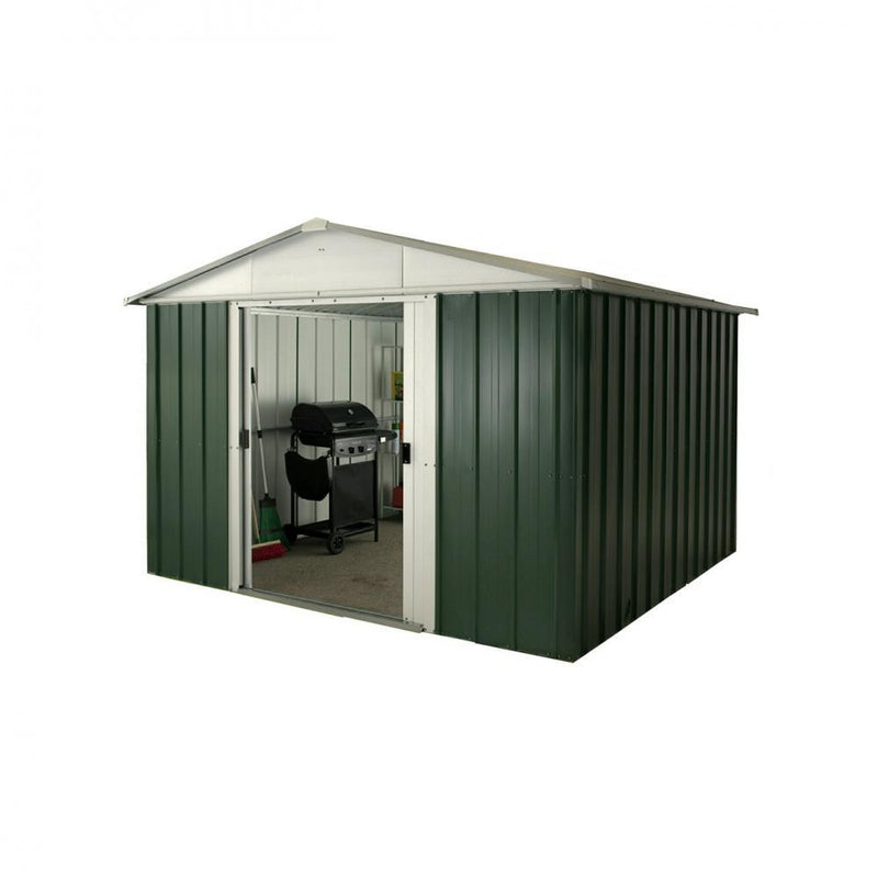 Yardmaster Emerald Deluxe Apex Metal Shed 108GEYZ - 10f - METAL SHEDS - Beattys of Loughrea